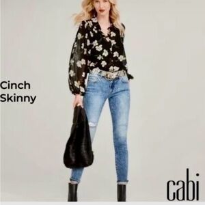 CAbi NWT Cinch Skinny Adventure Wash